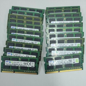 【20枚セット】4GB DDR3 SAMSUNG 2R×8 PC3-12800S-11-11-F3 S.O.DIMM 204pin ノートPCメモリ まとめ売り 業者様向け【動作確認済】P02009