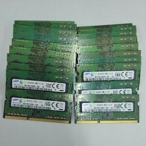 【20枚セット】4GB DDR3 SAMSUNG 1R×8 PC3L-12800S-11-12-B4 S.O.DIMM 204pin ノートPCメモリ まとめ売り 業者様向け【動作確認済】P02109