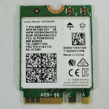 Intel DualBand Wireless-AC8265 内蔵 無線LANカード 8265NGW M.2 NGFF 867Mbps Bluetooth4.2 P02162_画像1