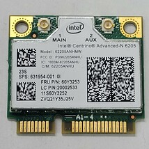 Intel Centrino Advanced-N 6205 内蔵 無線LANカード 62205ANHMW Mini PCI Express 300Mbps P02126_画像1