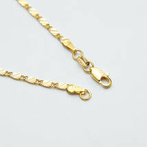 金ネックレス 喜平ネックレス 金チェーン 50cm 18k Gold Plated 18金コーティング 鍍金 362_画像3