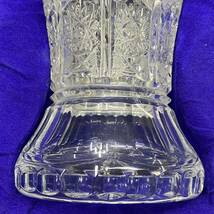 BOHEMIA GLASS ボヘミアグラス 花瓶 花器 花入れ ボヘミアンガラス フラワーベース クリスタルガラス 置物 インテリア_画像6