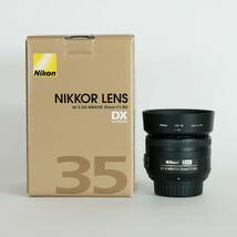 [極美品] Nikon AF-S DX NIKKOR 35mm f/1.8G / ニコンFマウント / 単焦点レンズ / APS-C_画像1