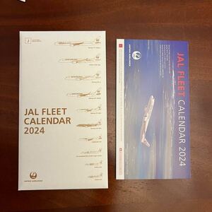 即決 送料無料 JAL 卓上カレンダー 2024 FLEET CALENDAR 日本航空 令和6年