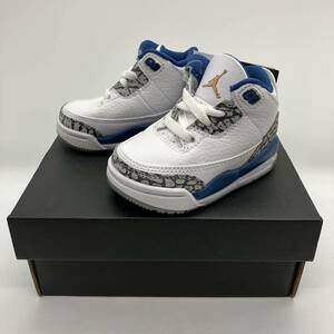 【9cm】Nike TD AirJordan3 Retro True Blue and Copper ナイキ エアジョーダン レトロ トゥルーブルー コッパー ベビー (DM0968-148) F123