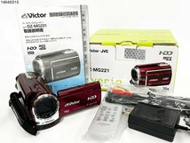 ★シャッターOK◎ Victor ビクター Everio エブリオ GZ-MG221 HDD ハードディスクムービー デジタル ビデオカメラ 箱付 14646O15-3_画像1