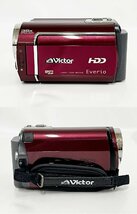 ★シャッターOK◎ Victor ビクター Everio エブリオ GZ-MG221 HDD ハードディスクムービー デジタル ビデオカメラ 箱付 14646O15-3_画像2