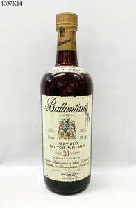 ★未開栓 Ballantine's バランタイン 30年 ベリーオールド スコッチ ウイスキー 750ml 43% 洋酒 古酒 1337K14.