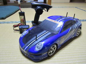 gla********様 走行動作動画有 RC Car Drift Car HSP Porsche Electric Blue 1/10 フルセット 即走行 ホビーラジコン Porsche 現行2.4G