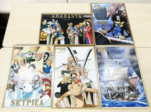 現状品 ONE PIECE ワンピース エターナルログ 額入り A3 特典ポスター 5点セット 11-27