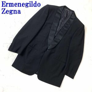 エルメネジルドゼニア ウール100％タキシードジャケットブラックErmenegildo Zegna カジュアル イベント セレモニー 結婚式 C8053