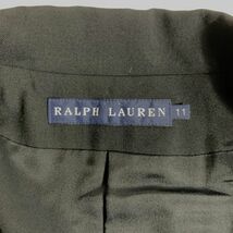 ラルフローレンウールカジュアルテーラードジャケットブラックRalph Lauren ビジネス オフィス セレモニー イベント ロング丈 11 C8124_画像7