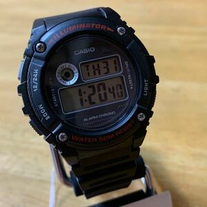 【新品・箱なし】カシオ CASIO スタンダード デジタル メンズ 腕時計 W-216H-1AV ブラック ブラック