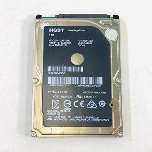 動作確認済み 18555時間 APPLE HDD HTS541010A9E632 1000GB 2.5インチ SATA 内蔵 HDD ハードディスクドライブ SMART正常 消去済み