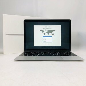 動作確認済み MacBook 12インチ (Mid 2017) Core m3 1.2GHz/8GB/SSD 256GB シルバー MNYH2J/A