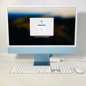 iMac Retina 4.5Kディスプレイモデル 24インチ (Mid 2021) Apple M1 8コア/8コアGPU/16GB/SSD 2TB ブルー MGPL3J/A