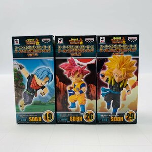 新品未開封 ワールドコレクタブルフィギュア WCF ドラゴンボールヒーローズ Vol .4 .6 トランクス 未来 悟空 ゴジータ ゼノ 3種セット