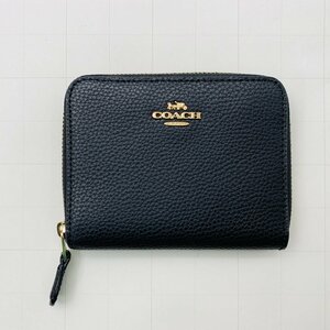 COACH コーチ F24808 ラウンドファスナー 二つ折り 財布 ウォレット ブラック