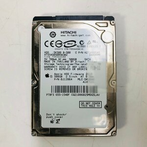 動作確認済み 10721時間 Hitachi HTS545050B9A302 500GB 2.5インチ SATA 内蔵 HDD ハードディスクドライブ SMART正常 消去済み