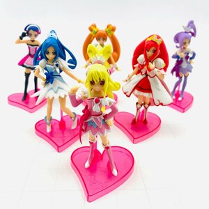 中古品 ドキドキプリキュア キューティーフィギュア キュアハート ダイヤモンド ロゼッタ ソード 剣崎真琴 エース 6種セット