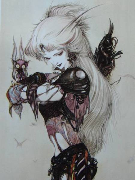 Yoshitaka Amano, fantasy box, From a rare art book, Brand new with frame, Good condition, mai, painting, oil painting, portrait