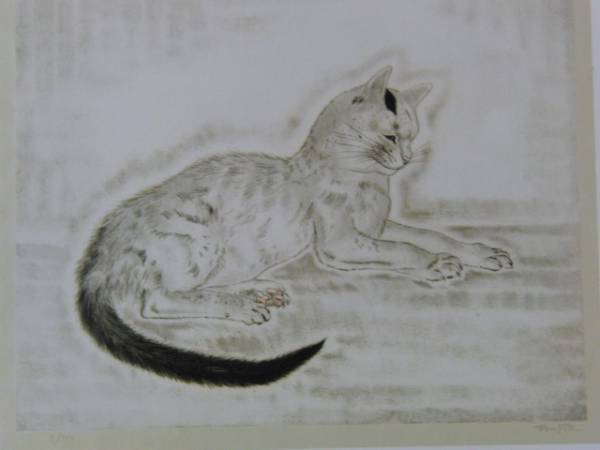 Tsuguharu Foujita, De Las diez formas de los gatos: un libro sobre gatos, De una rara colección de arte enmarcado., Nuevo con marco de alta calidad., En buena condición, envío gratis, mori, Cuadro, Pintura al óleo, Cuadros de animales