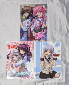 タイトーくじ key クリアファイル ビジュアルアーツ Angel Beats! 3種セット Na-Ga ガルデモ クドリャフカ 立華かなで 仲村ゆり ユイ