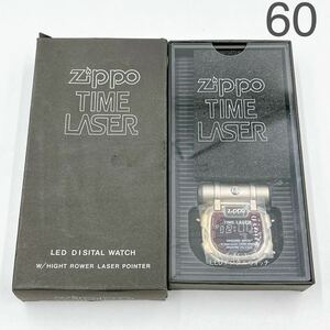 11AC39 希少 当時物 ZIPPO TIME LASER LEDデジタルウォッチ 未使用 懐中時計腕時計レーザーポインター 現状品 動作未確認