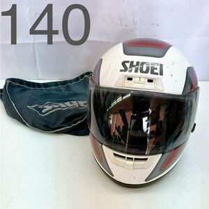 12AA37 SHOEI ショウエイ ヘルメット バイク用 フルフェイスヘルメット 袋付き オートバイ用品 中古 現状品