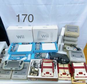 11AY1 ゲーム機 まとめ Wii/スーパーファミコン/ファミコン/Nintendo 64/Wii U ニンテンドー 本体 中古 現状品 動作未確認