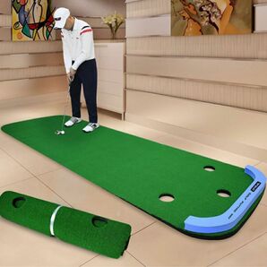 【新品 送料無料】ゴルフ パターマット 3m 大型 パター練習器具 パター練習マット　 ゴルフパター　人工芝
