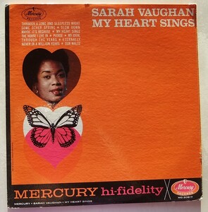 ◆ SARAH VAUGHAN / My Heart Sings ◆ Mercury MG 20617 (black:dg) ◆ V