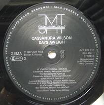 ◆ CASSANDRA WILSON / Days Aweigh ◆ JMT 870012 (West Germany) ◆ V_画像4