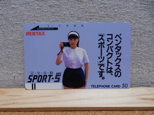 佐倉しおり　テレホンカード　未使用品　PENTAX　テレカ　ペンタックス　カメラ