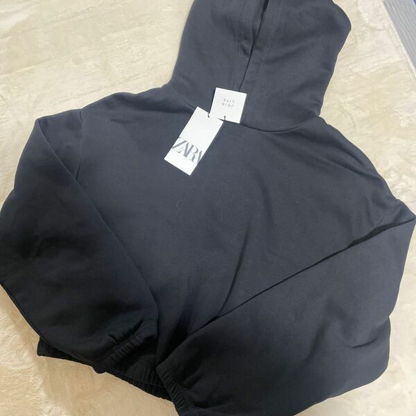 新品未使用 ZARA パーカー ショートパーカー