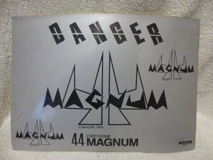 ◆マニア保管品 44MAGNUM シール 当時物 レトロ 希少 レア 検索 ヘビーメタル ヘビメタ