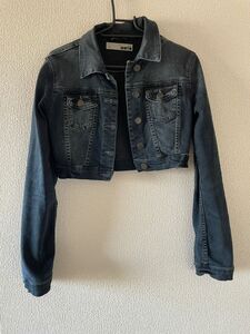 （３６）トップショップ　TOPSHOPのジージャン　デニム　少し短い丈 デニムジャケット 上着 ジャケット ジージャン