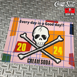 【2冊セット】CREAM SODA　クリームソーダ　CSカレンダー2024　ピンクドラゴン　原宿キャットストリート ブラックキャッツ ロックンロール