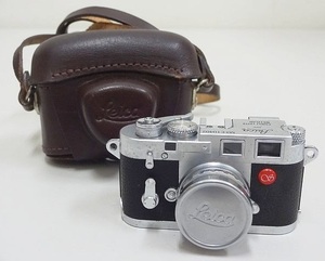 23▽SHARAN/シャラン Leica/ライカ M3 モデル 革ケース付 動作未確認