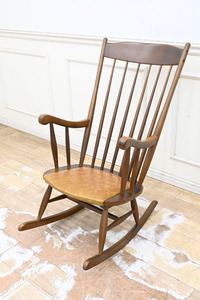 BK04 Vintage made in Japan ro here style Classic rocking chair .... chair arm chair one seater .u in The - chair 