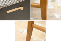 EK231 新品価格12万円(カバー付) 超美品 高級家具メーカー カリモク ダイニングチェア 2脚セット 食卓椅子_画像5
