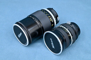 HJ301 ニコン nikon NIKKOR-P Auto 1：2.8 f=180mm Zoom-NIKKOR 28～45mm 1：4.5 カメラレンズ 2個セット