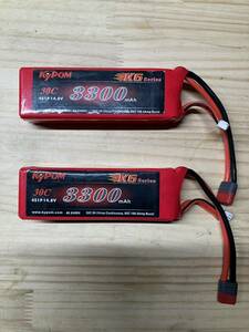 4セル 3300mAh 2個　バッテリー　キーポン　KYPOM