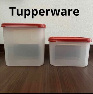 タッパーウェア Tupperware 中古　レトロ　昭和　2点　まとめ売り タッパー　容器