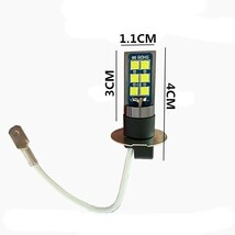 LEDフォグ 12SMD 24V H3 6500K ホワイト トラック 3030SMDチップ LEDフォグランプ LEDバルブ 2個セット WD06_画像5