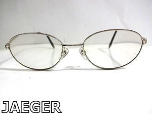 X3F049■本物■ イエガー JAEGER 日本製 ブルーライトカットレンズ ゴールド色 メガネ 眼鏡 メガネフレーム