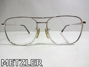 X3K089■本物美品■ メッツラー METZLER ドイツ シルバー色 レンズなし メガネ 眼鏡 メガネフレーム