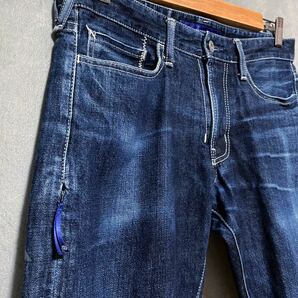 希少 DENIM BY VANQUISH& FRAGMENT デニムバイ ヴァンキッシュ VFP2024 14AW TAPERED STRAIGHT デニムパンツ ジーンズ size.32 色落ち有りの画像3