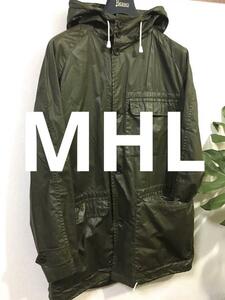 【 MHL 】 薄手の撥水コート ミリタリー L