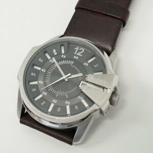 中古 ディーゼル DIESEL メンズ 腕時計 DZ-1206 稼働品 レザーベルト